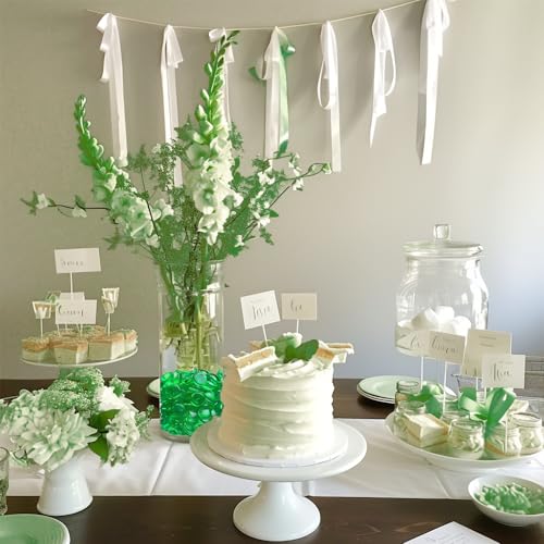 HappyFiller 630 PCS Green Color Acrylic Gems Plastic Flat Marbles Gemstones for Vase Fillers,Party Confetti Table Scatters Aquarium Fish Tank Fishbowl Pebbles Stones,Arts Crafts - color: Dark Green