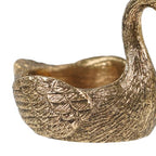 NIKKY HOME Gold Swan Tealight Candle Holders Set of 2, Centerpiece Table Decorations, Decorative Metal Stand for Tea Light Candles, Votive Candles