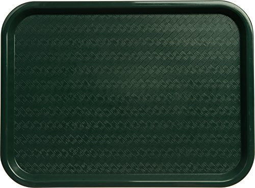 Carlisle FoodService Products CT121608 Café Standard Cafeteria / Fast Food Tray, 12" x 16", Forest Green - color: Green