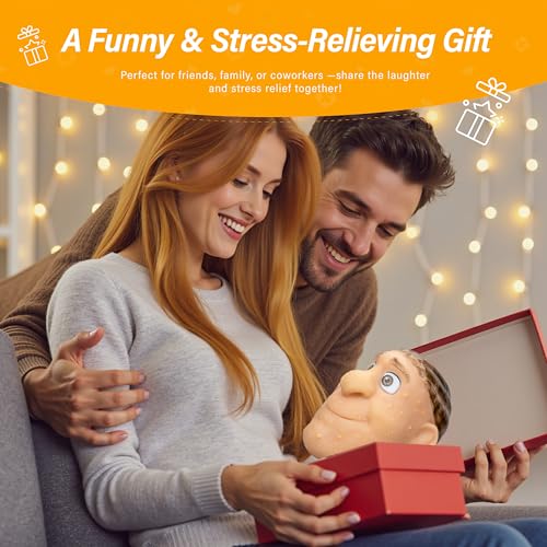 brenzo 2026 New Refillable Pimple Popping Toy – Big Head Squeeze Toy with Golden Hair for Stress & Anxiety Relief, Realistic Pus Burst Fidget Toy, Funny Gag Gift for Adults - style: B-yellow