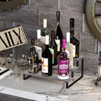 YINMIT Wooden Display Riser Stand, Tiered Perfume and Cologne Organizer Stand, 3 Tier Spice Rack Organizer, Rustic Display Shelf for Candles (3 Tier,Grey) - color: 3 Tier,Grey
