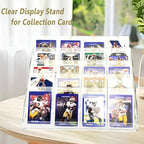 Card Display Stand, Acrylic Risers Greeting Card Display Sticker Holder, 7-Tier Clear Acrylic Shelves for PSA Graded Card,Baseball Sports Card and Postcard Sticker Display - color: 1 Pack