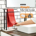 Towel Racks Matte Black Free Standing 2-Tier Hand Towel Holder for Bathroom Vanity Countertop with Thicken Steady Marble Base, Stainless Steel AN7003MB - color: Matte Black, size: 2-Bar