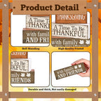 Lineshading 4 Pcs Thanksgiving Decoration for Home Wooden Turkey Decor Thanksgiving Table Centerpiece Fall Tiered Tray Decor Rustic Decorative Turkey Block Signs Gift for Home Kitchen Shelf - style: Elegant Turkey