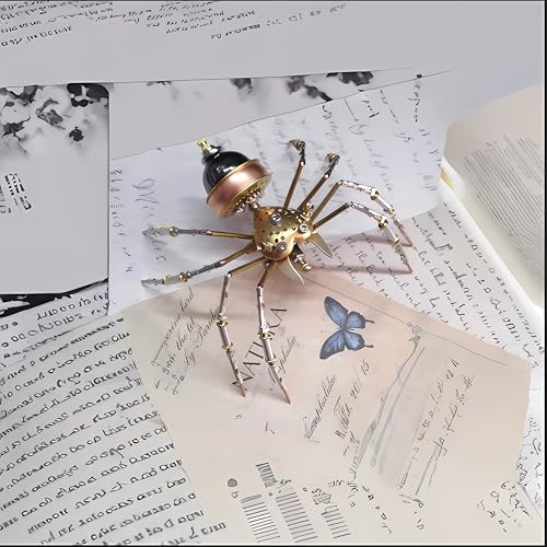 Mechanical Metal DIY 3D Insect Spider Model Brass Puzzle Assembly DIY for Family and Friends(Jumping Spider) - style: Jumping spider