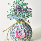 Mosaic Tile Kits DIY kit Mosaic Building Sets Glass Lantern/Candle Holder/Vase Exclusive Art DIY Glass Craft for Adults and Teens Gifts for Girls Craft Lovers Home Décor