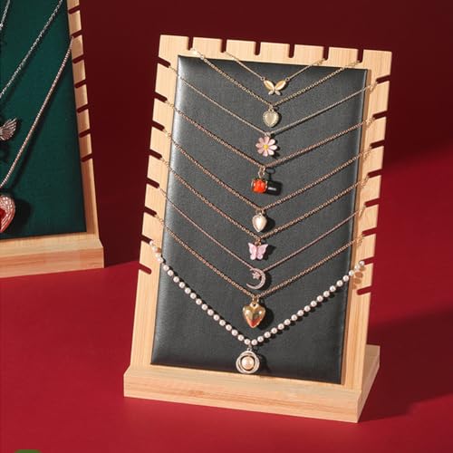 Necklace Display Stands for Selling Necklace Holder Necklace Display Storage Jewelry Display Storage Set 3PCS (Black) - color: Black