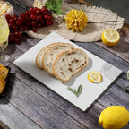 Murrey Home Glass Cutting Board for Kitchen Counter, Tempered Glass Chopping Boards Dishwasher Safe, Small Clear Countertop Tray, Scratch Resistant, Heat Resistant, Non Toxic, White Marble, 20"x16" - color: Textured White Marble, size: 19.7"L x 15.7"W