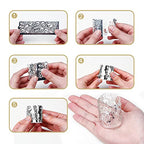 LOVEINUSA 48pcs Votive Candles Holders Wraps, Silver Tea Light Candle Fairy Home Decoration (No Bottom) - color: Silver