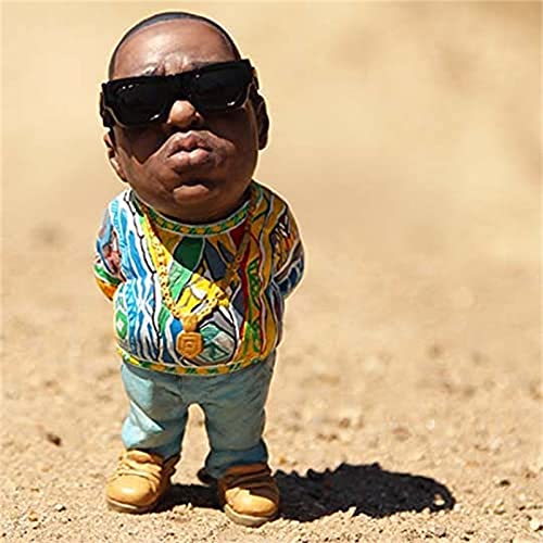 Legend-Commemorative Resin Ornaments, Peculiar and Interesting Rap Music Star Resin Sculptures, Commemorative Resin Ornaments, Best Gift for Friends, Black - color: Biggie+(black)