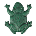 MDLUU Frog Stepping Stone, Cast Iron Frog Art, Decorative Flagstone for Garden Walkway, Yard, Patio Decor - size: Frog