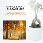 TR-LIFE 4 Pack 3 Inch Small Display Stands - Plate Holder Stand for Picture Frame, Book, Photo Easel (Black) - size: 3 Inch