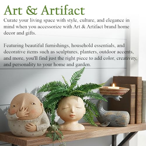 Art & Artifact Boy Holding Nose, Bathroom Statue Funny Boys Decor Shelf Sitters, 5" High - size: 6 Inch x 5 Inch x 5 Inch