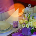 Woho 24pcs Purple Votive Candle Holders, Glass Tea Lights Candle Holder for Wedding Table Centerpiece, Studded Diamond Tealight Candle Holder for Tealight Candles/Votive Candles - color: Deep Purple