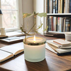 kingnero Lavender Scented Candle Carousel Rotary Candle Holder Spinning Tea Light Holder Birthday Gifts for Women, Mom, Wife, Girlfriend, Sister, Female Friends, (Golden Fairy) - color: Golden Fairy