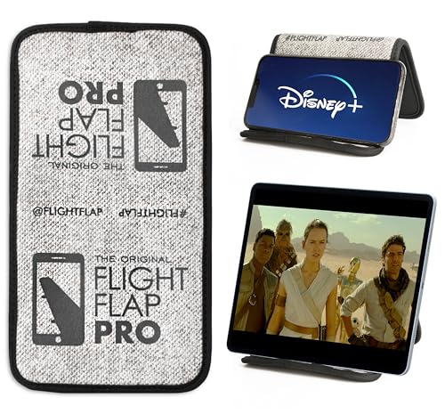 Flight Flap Airplane Phone Holder, Flexible Cell Phone Holder, Folding Cellphone Stand for Desk, Bed, Office, Treadmill - Airplane Gadgets for Long Travel Accessories - Plane Essentials (Pro) - color: PRO, size: Large
