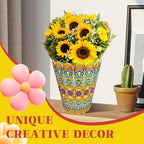 ILYUFO Diamond Art Kits for Adults, DIY Flowerpot Diamond Art, Diamond Painting Kit, Ideal Desktop Ornaments & Thoughtful Female Gifts (Wealth) - color: wealth