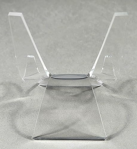 HQRP-Crystal 3" Acrylic Display Stand Pedestal for Crystal Heart / Slice / Slab and other Stones - size: 3"