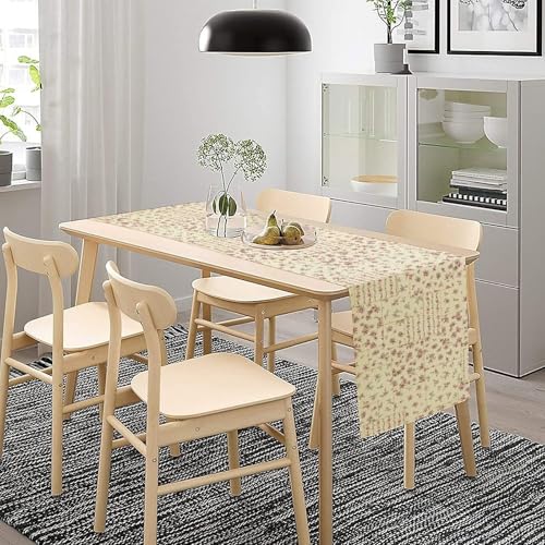 Floral Table Runner, Watercolor Rose Flower Kitchen Table Decoration Vintage Spring Home Tablecloth for Birthday Party Picnic Decoration 13x36 Inch 1PCS - color: Flower-11, size: W13x36L