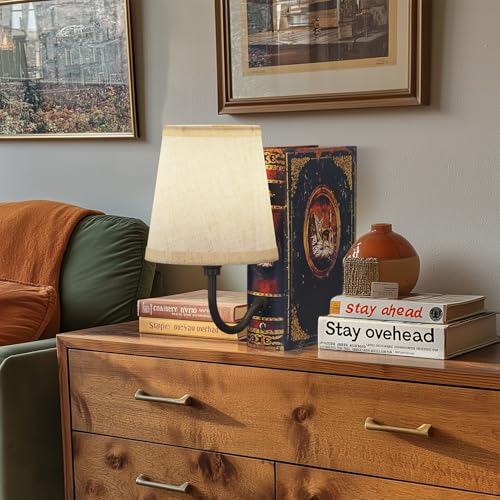 Vintage Bookshelf Lamp Rechargeable Set of Two, Cordless Book Lamp with Linen Shade, Dimmable Touch Control Table Lamp, Modern Decorative Bookend, Bookshelf Lights for Office Home - style: 2 Pack Deer