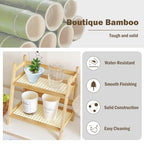 Risers Display Stands ,Tiered Tray Stand Wooden Perfume Organizer Cologne Display Shelf 2 Tier Small Fragrance Stand Skincare, Spice Shelf Matcha Station