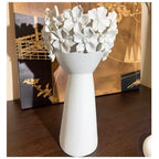 Ceramic Sculpture Female Head Face Flower Vase Decoration, Unique White Centerpiece for Home Decor