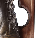 MINGZHE Horse Head Art Bookends Horse Head Sculpture Multifunctional Horse Head Sculpture Resin Horse Bookends Horse Bookends Horse Wall Art for Home Living Room(BS20900 Bronze Horse (Single))