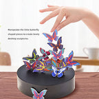 PowerTRC Toy Magnetic Desktop Sculpture (Butterflies) | Mini Magnetic Art Decoration for Desktop | Fun Stress Relief Office Gift