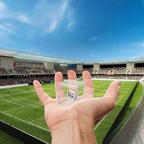 4 Pack Championship Ring Display Case Clear Acrylic Ring Case Display Box for Sports Baseball Softball Football Basketball Single Ring Coin Holder Stand, 2.16 Inch - size: 4 Pack