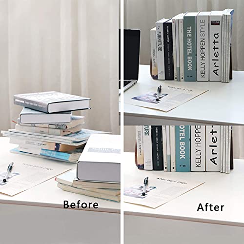 Muso Wood Book Ends for Shelves, Non-Skid Bookends for Heavy Books, Wooden Book Stopper for Home Office and Library (Walnut 1 Pair) - color: Walnut-1 Pair