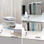 Muso Wood Book Ends for Shelves, Non-Skid Bookends for Heavy Books, Wooden Book Stopper for Home Office and Library (Walnut 1 Pair) - color: Walnut-1 Pair