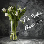 CYS Excel Clear Glass Cylinder Vase (H:9" D:4") Flower Vase Centerpieces Hurricane Floating Candle Holder - size: H-9" D-4"
