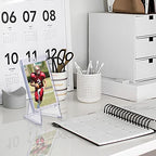 Hipiwe 10 Packs Acrylic Easel Stands X-Large Clear Coin Display Easel Holder for Displaying Agate Slices Coins Challenge Medals Casino Chips, 2.7 Inch Tall