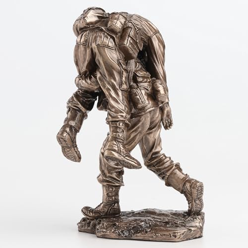 Veronese Design 5 1/8 Inch No Soldier Left Behind Cold Cast Resin Bronze Finish Military Gift Statue