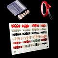 1Pcs White Acrylic Nail Art Display Holder, BetterJonny 50Pcs Nail Stand with 3M Double Sided Tape for Professional Salon False Nail Sample Display - color: white