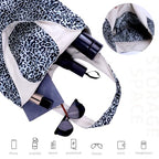 DGAZ Designer Shoulder Bags for Women, Luxury Tote Bag with Zipper, Large Shoulder Hobo Bags - color: Leopard D