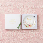 Crisky Bride Jewelry Ring Dish for Bridal Shower Wedding Gifts Engagement Gifts for Bride to Be Bachelorette Bridal Party, Fiance Gifts for Women Floral Trinket Tray - style: Wedding Bride