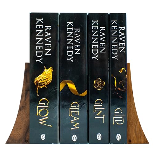 TILISMA Bookends for Heavy Books – Walnut Wood Book Ends for Shelves – Heavy Duty Bookends to Hold Books – Decorative Book Ends for Home Library – Wooden Bookend for Shelf - Bookshelf Accessories