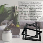 Medium Decorative Aluminum Modern Art Sculpture for Coffee Tables & Consoles Abstract Geometric Design, Black Matt Finish | Collectible Figurines