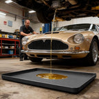 Oil Drip Mat for Under Car, 34x22in Silicone Oil Spill Mat for Garage Floor, No Splatter Non-Slip Oil Drip Pan Driveway Oil Catch Tray,Protect Garage Surface from Spill & Stain-Black - color: Black