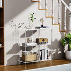 Acrylic Side Table Clear 3-Tier End Table for Living Room, Office, Hallway, Bedroom Small Bedside Table (8mm 31.7" high) - size: 8mm 31.7" high