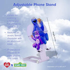 Sonix Character Phone Stand | Adjustable Cell Phone Holder, Desk Stand, Dock | Care Bears x Sesame Street Purple | Share Bear & Cookie Monster - color: Share Bear & Cookie Monster