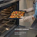 KitchenAid 13x18in Nonstick Aluminized Steel Baking Sheet, Ink Blue - color: Ink Blue, size: 13 x 18 Inch