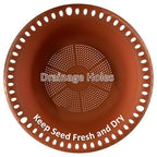 Hanging Bird Feeder Tray 12 inch with Drainage Holes Fit Most Seed, Bird-Feeder Hanging for Garden Yard Outside, Terracotta - color: Terracotta, size: 12 inch