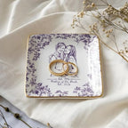 Personalized Mother of The Bride Photo Jewelry Tray, Mother of The Bride Gifts; Personalized Mom Portrait Photo Trinket Tray, Wedding Day Keepsake, for Grandma Mama 9 - color: Jewelry Dish 8