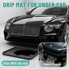 Oil Drip Mat for Under Car, 34x22in Silicone Oil Spill Mat for Garage Floor, No Splatter Non-Slip Oil Drip Pan Driveway Oil Catch Tray,Protect Garage Surface from Spill & Stain-Black - color: Black