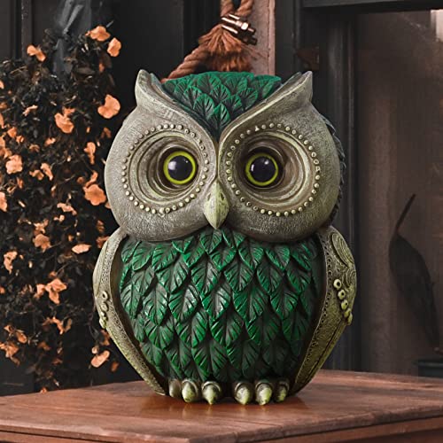 Artpaul Owl Decorations for Home Small Owl Decor Figurines Shelf Decor Home Office Living Room Decorations Birthday Gifts (Green) - color: Style2-green
