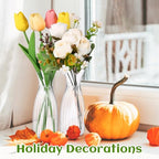 Mumufy 24 Pcs Plastic Bud Vases Bulk Small Clear Container for Flowers Height Shatterproof Bud Vase for Centerpieces Wedding Home Table Decorations Formal Dinners(2.64 x 6.69 Inch) - size: 2.64 x 6.69 Inch