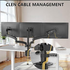WALI Triple Monitor Mount, 3 Monitor Desk Mount for Screens 13-33 Inch, Multiple Monitors Stand with Tilt, Swivel, Rotation, Mounting Holes 75/100 mm, Black - size: 13"-33", style: Triple Arms