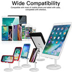 AICase Telescopic Adjustable iPad Holder,Universal Multi Angle Aluminum Stand Compatible with iPhone Smart Cell Phone/Tablet/iPad(4-13 inch), Silver - color: Silver
